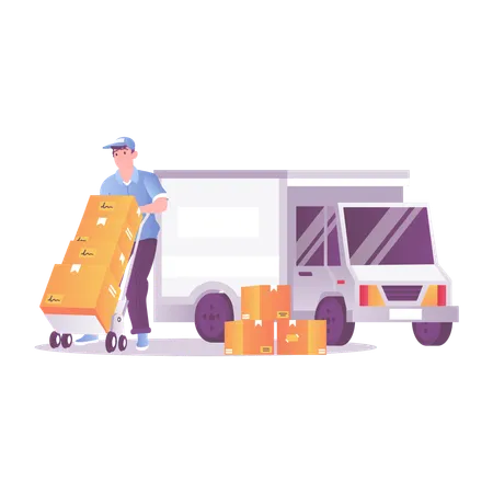 Delivery Service  Illustration