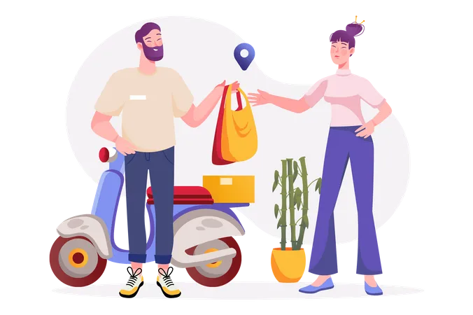 Delivery service  Illustration