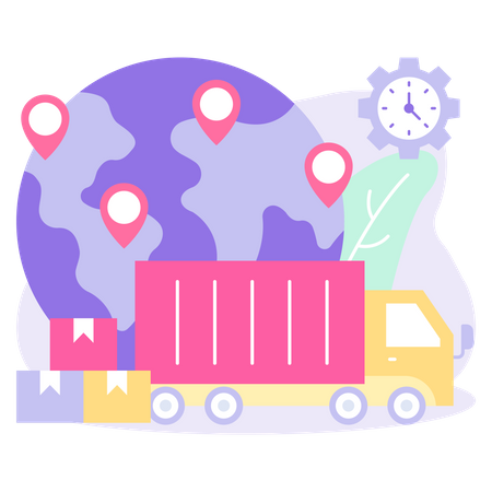 Delivery Service  Illustration