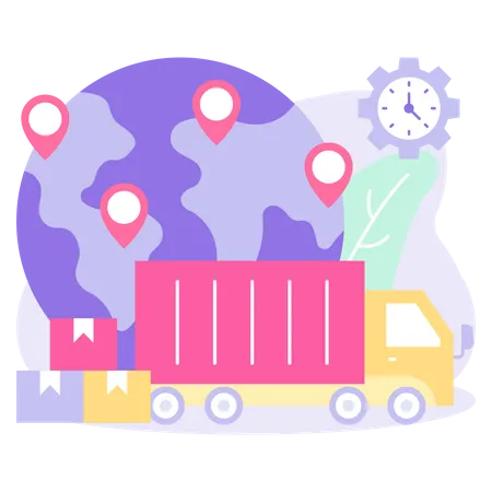 Delivery Service  Illustration