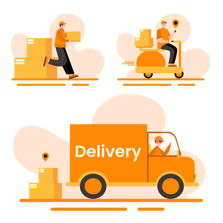 Delivery service  Illustration