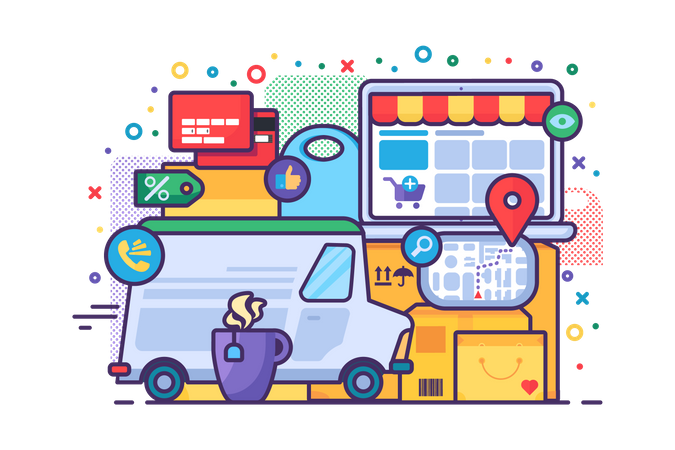 Delivery service  Illustration