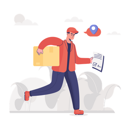Delivery Service  Illustration