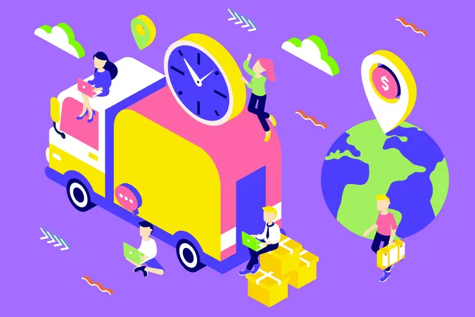 Delivery Services Illustration