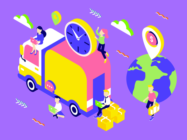 Delivery Services  Illustration