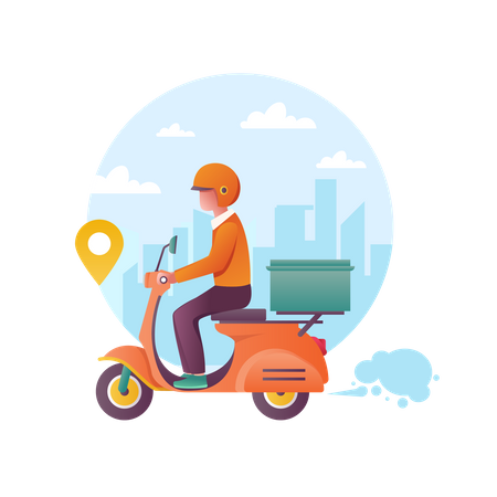 Delivery tacking  Illustration