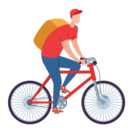 Delivery through cycle  Illustration
