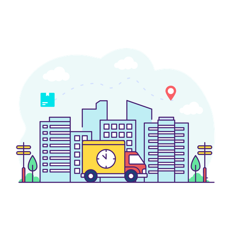 Delivery Time  Illustration
