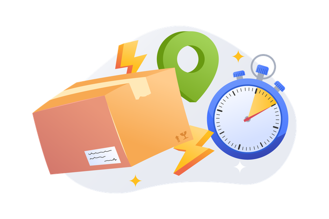 Delivery Time  Illustration