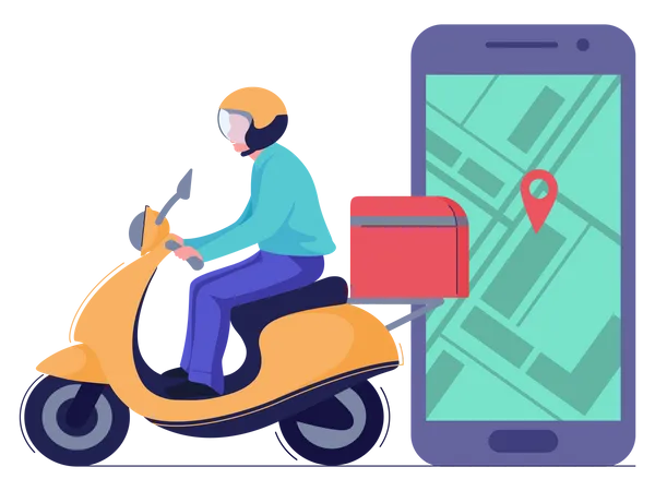 Delivery Tracking Illustration