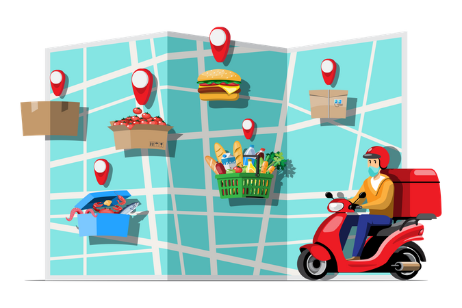 Delivery Tracking  イラスト