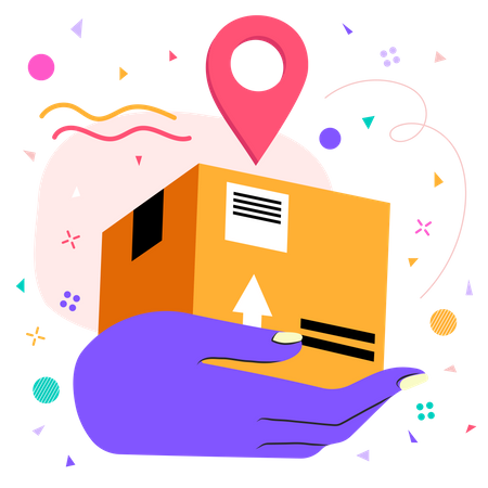 Delivery tracking Illustration