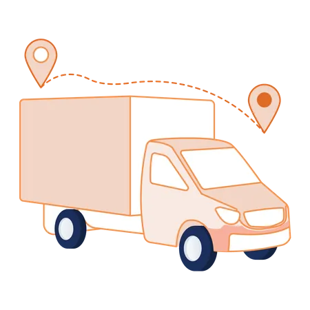 Delivery tracking  Illustration