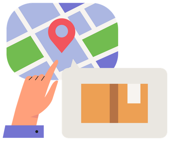 Delivery tracking  Illustration