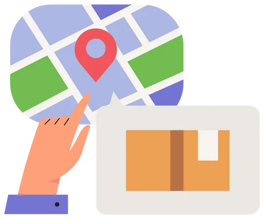 Delivery tracking  Illustration