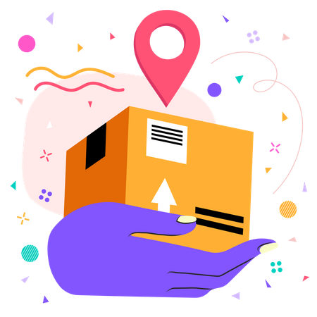 Delivery tracking  Illustration