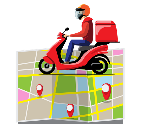 Delivery Tracking  Illustration