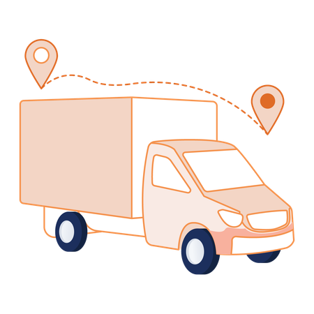 Delivery tracking  Illustration