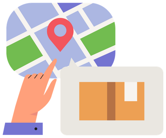 Delivery tracking  Illustration