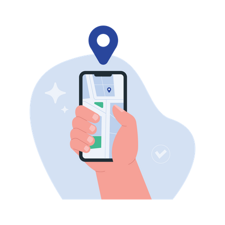 Delivery tracking service  Illustration