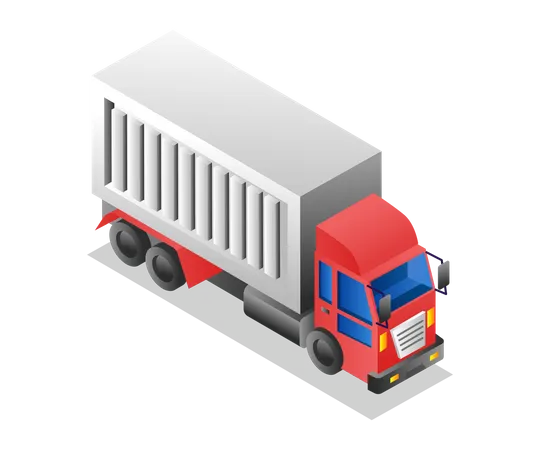Delivery trailer Illustration