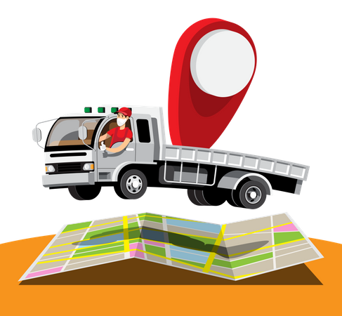 Delivery Transportation Illustration