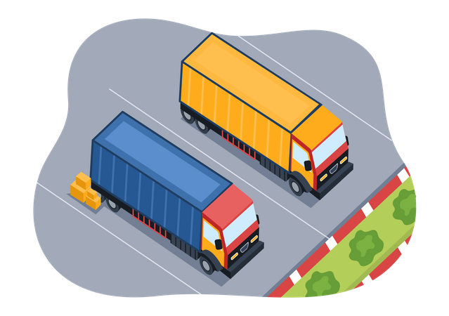Delivery Transportation service  イラスト
