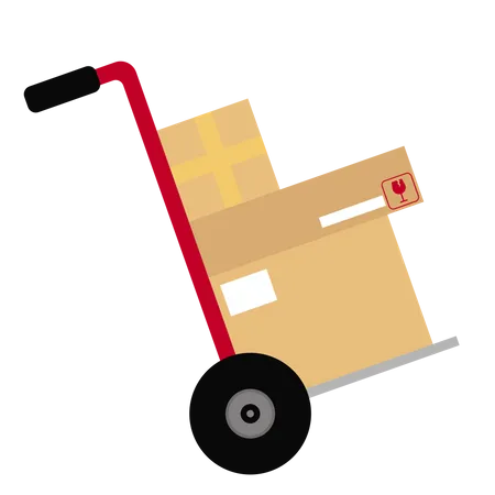 Delivery trolley  Illustration