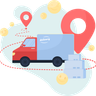 illustrations for delivery-truck