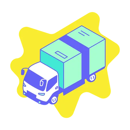 Delivery Truck Transport Illustration
