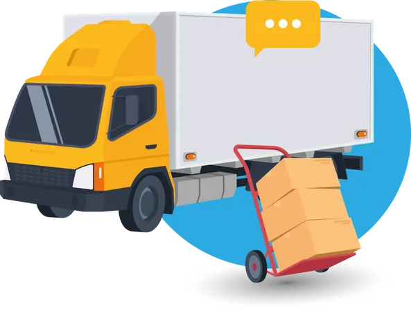 Delivery truck Illustration