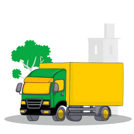 Delivery Truck Illustration