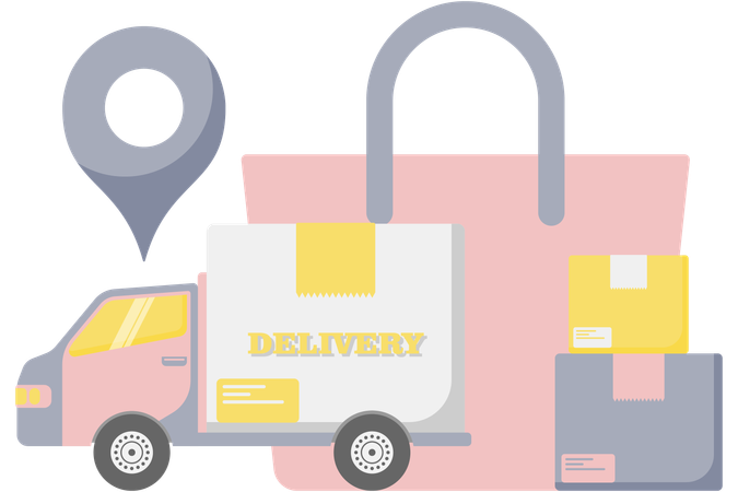 Delivery Truck  Illustration