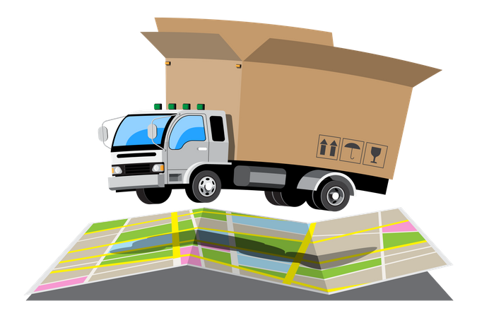 Delivery truck  Illustration