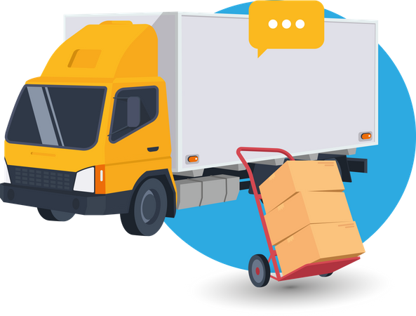 Delivery truck  Illustration