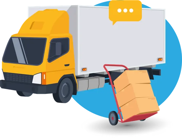 Delivery truck  Illustration