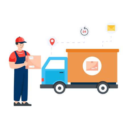 Delivery Truck  Illustration