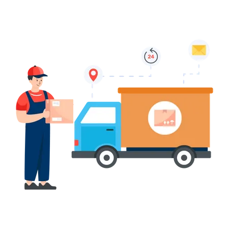 Delivery Truck  Illustration