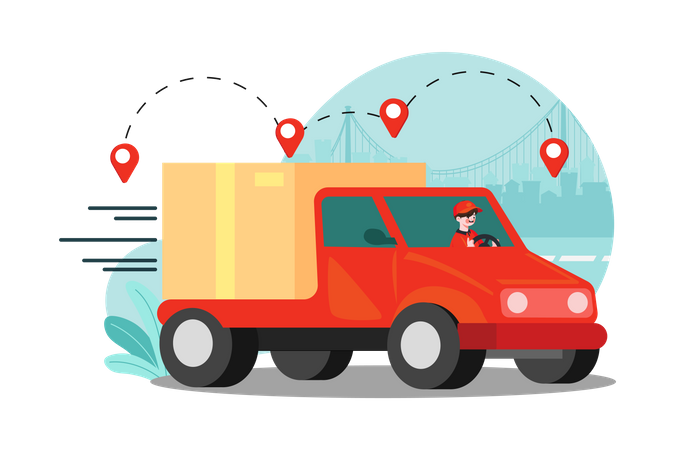 Delivery Truck  Illustration