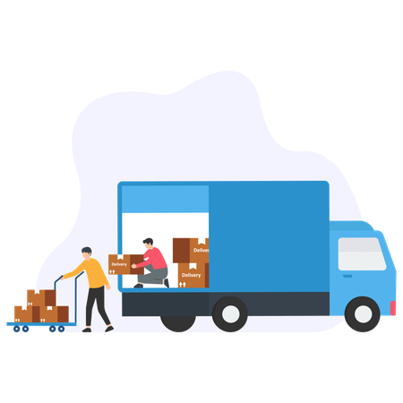 Delivery truck  Illustration