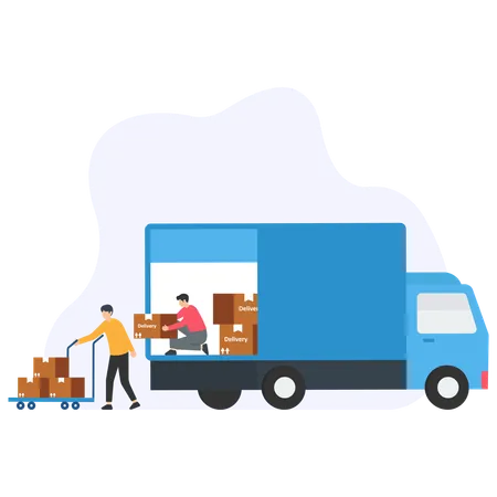 Delivery truck  Illustration