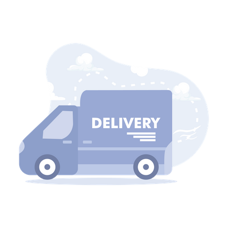 Delivery Truck  Illustration