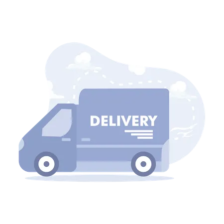 Delivery Truck  Illustration