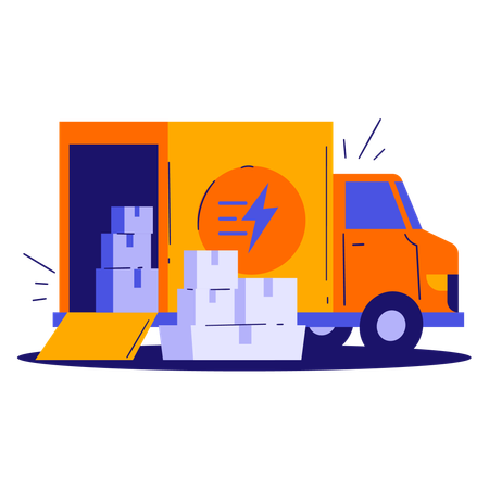 Delivery truck  Illustration