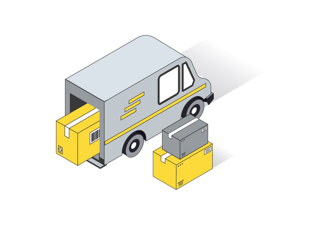 Delivery truck  Illustration