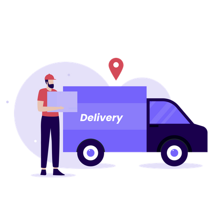 Delivery truck  Illustration