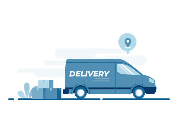 Delivery Van Illustration