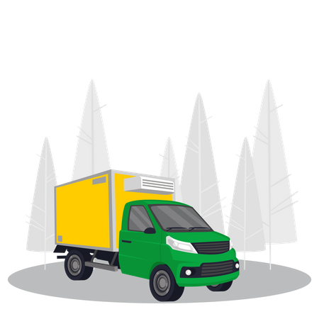 Delivery Van  Illustration