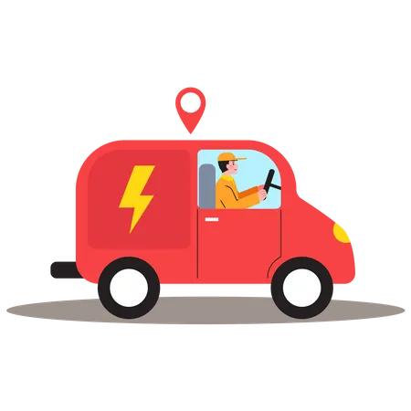 Delivery van  Illustration