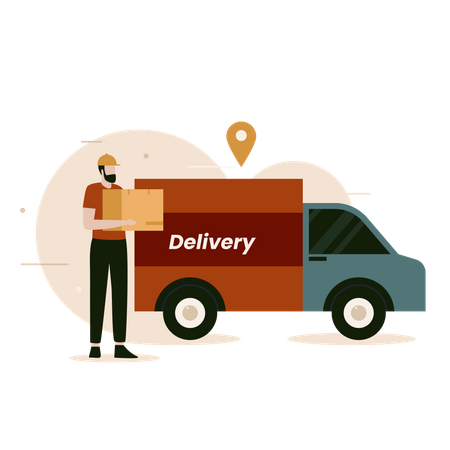 Delivery van  Illustration